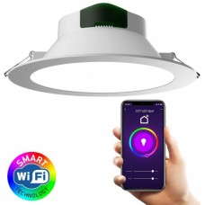 Φωτιστικό LED Στρογγυλό Χωνευτό 24W 230V 2160lm CCT Dimmable IP44 Smart WiFi 6511